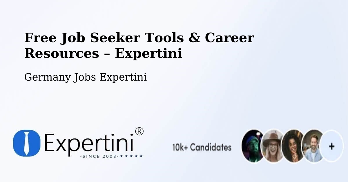 Free Job Seeker Tools & Career Resources – Pullach Im Isartal - Pullach Im Isartal, Germany Jobs Expertini